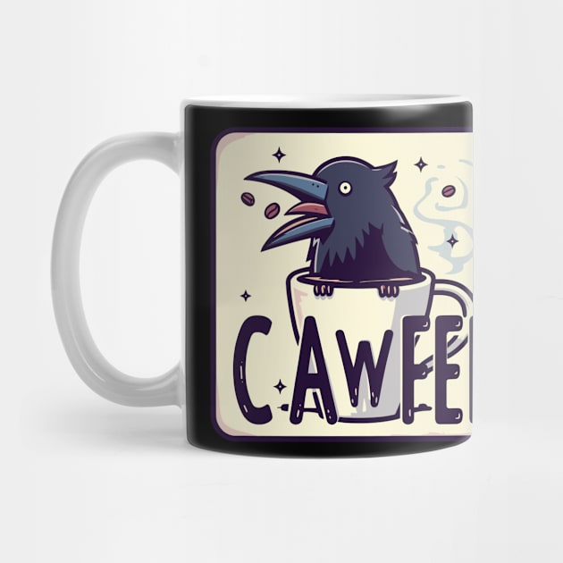 Funny Cawfee Crow by TomFrontierArt